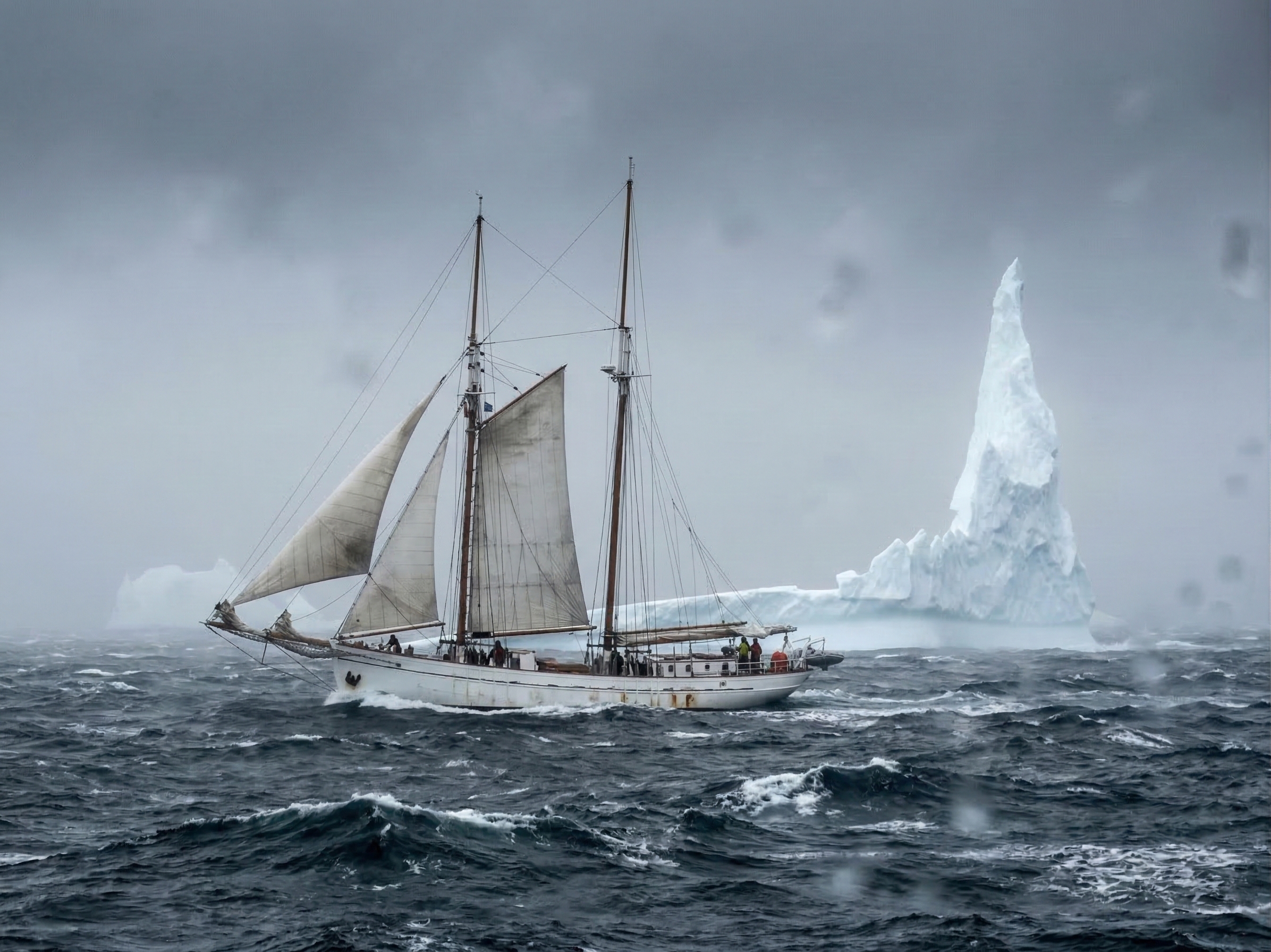 古帆船穿越冰海
